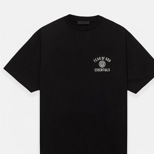 Fear of God Essentials Black University Crew Neck T-Shirt